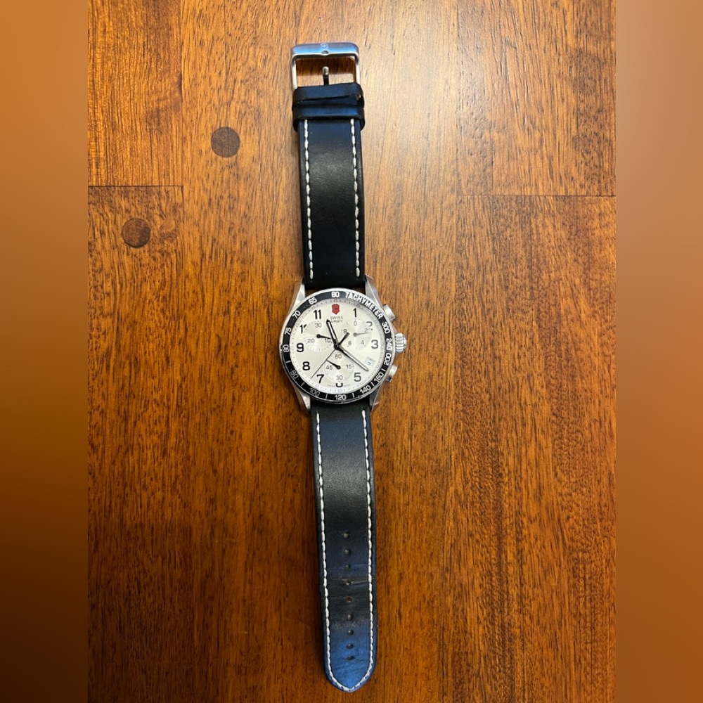 Swiss army victorinox black band watch $100 or best offer!